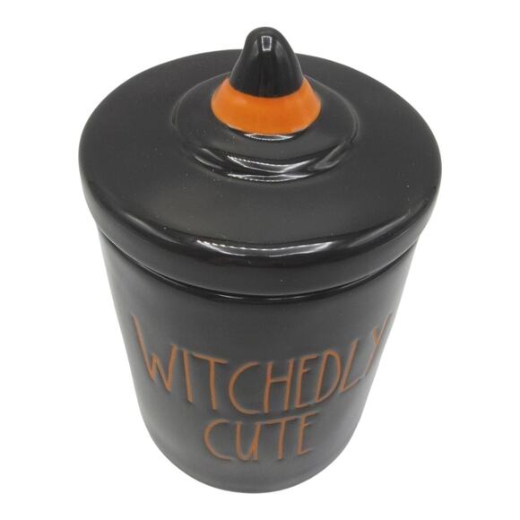 Rae Dunn Halloween Witchedly Cute Ceramic Canister Jar - Picture 3 of 5